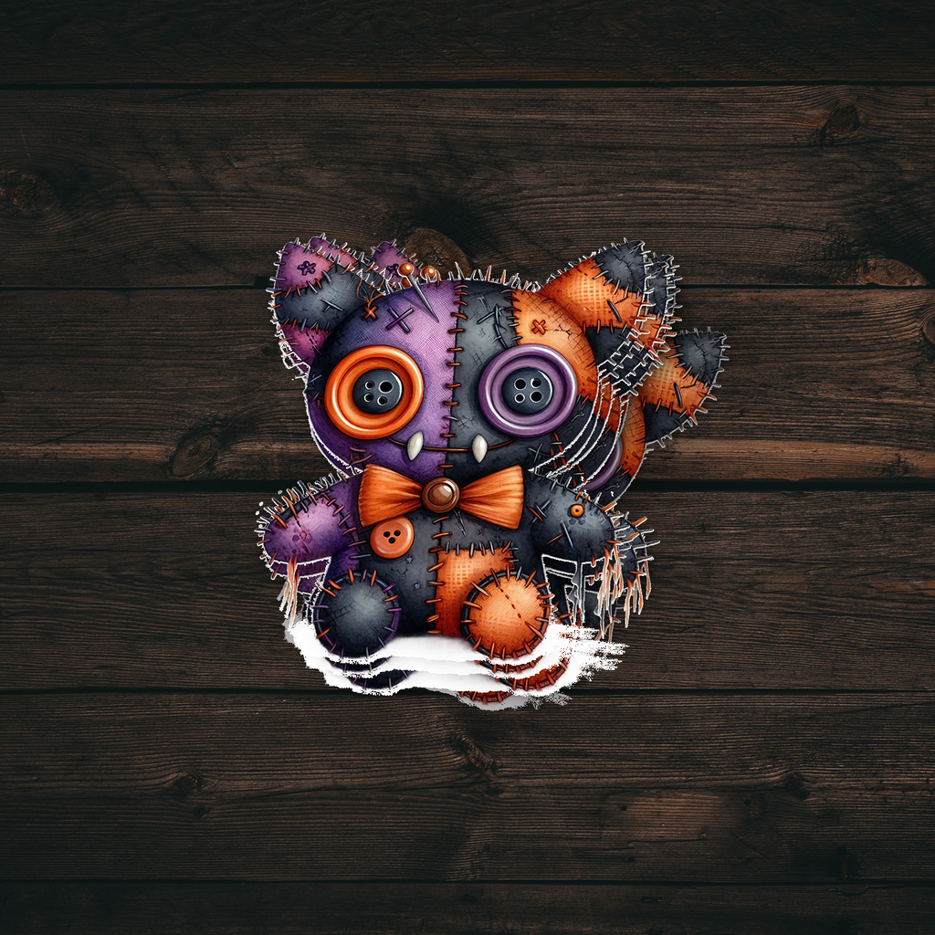 Scary Cat Voodoo Sticker