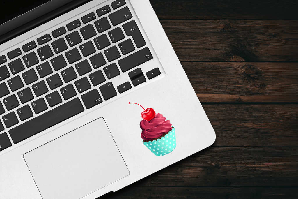 Cherry Top Cupcake Sticker