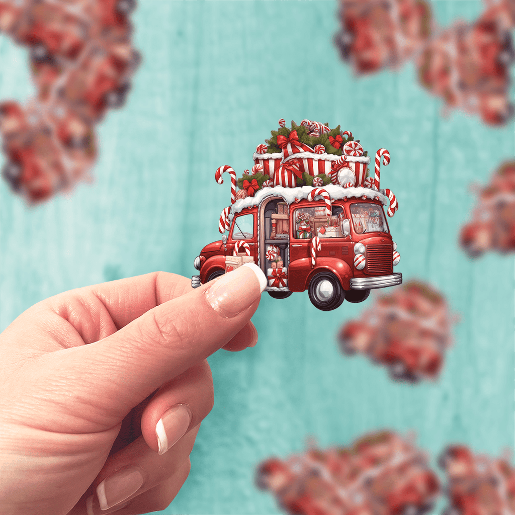 Christmas Truck Sticker