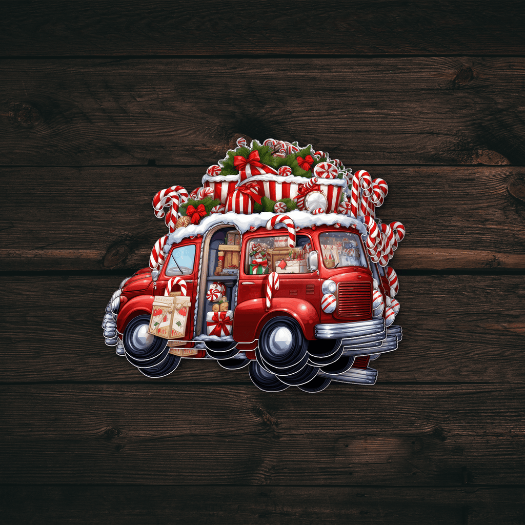 Christmas Truck Sticker