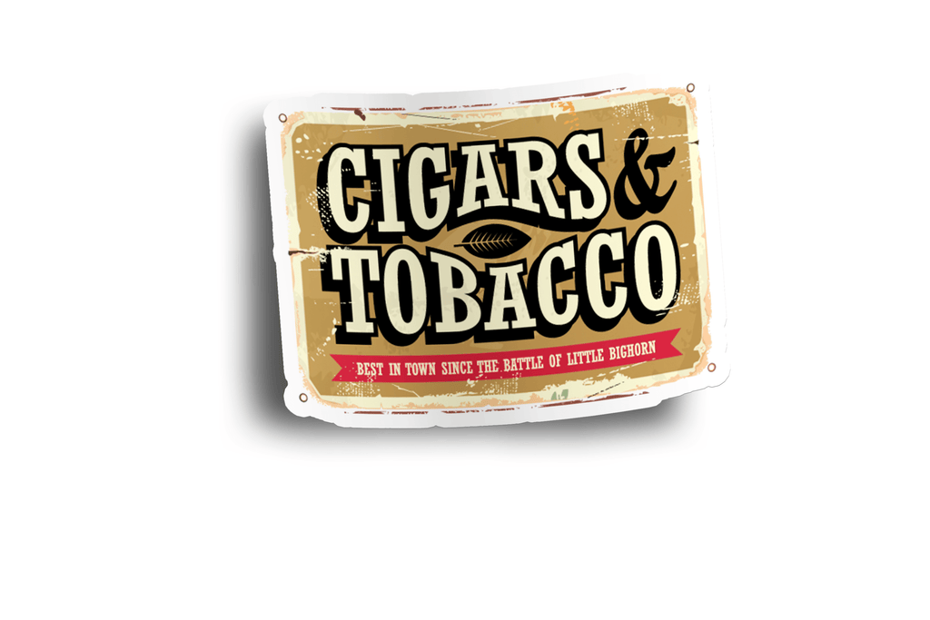 Cigar and Tobacco Vintage Sticker