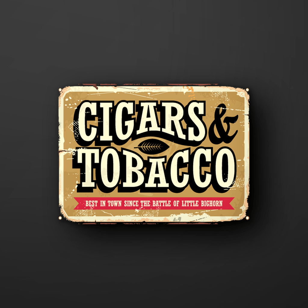 Cigar and Tobacco Vintage Sticker