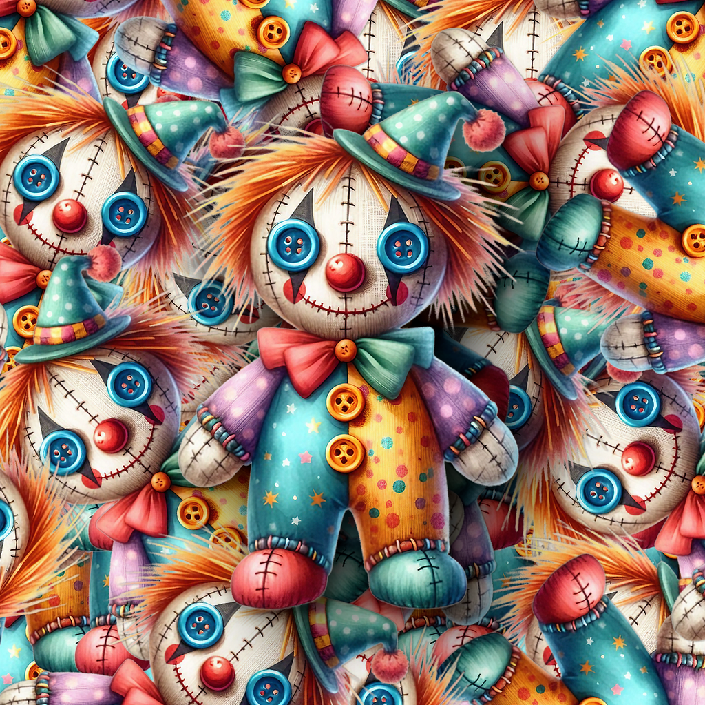 Circus Clown Voodoo Sticker