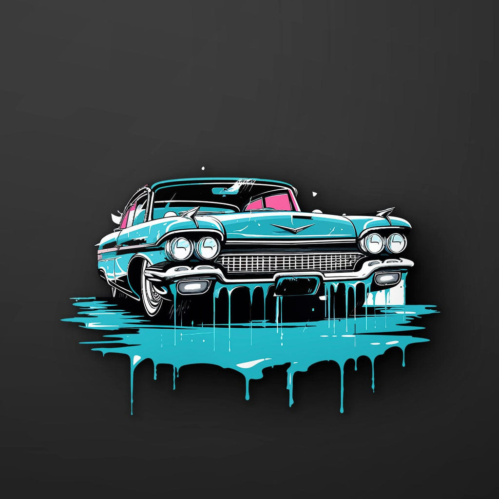 Vintage Low Rider Car Decal