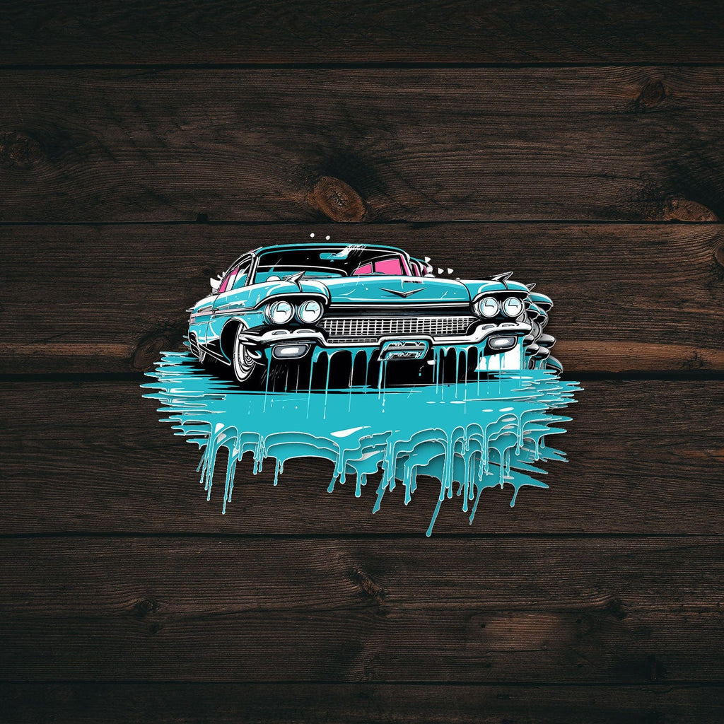 Vintage Low Rider Car Decal