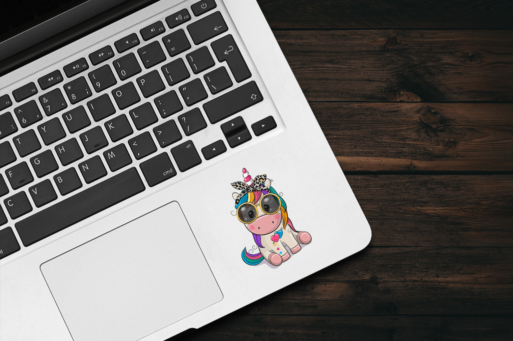 Unicorn Bandana Girl Sticker