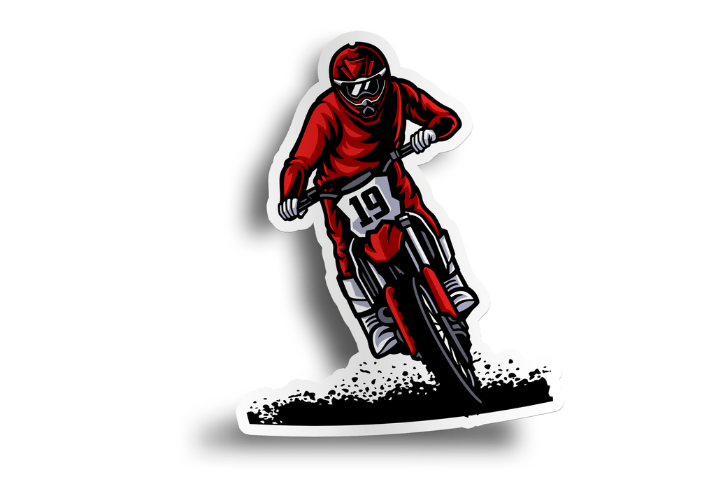 Motocross Dirt Bike Sticker