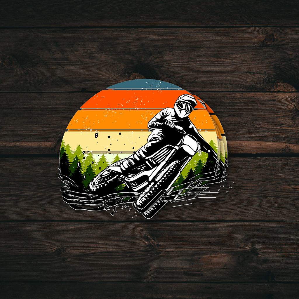 Dirt Bike Rider Sticker