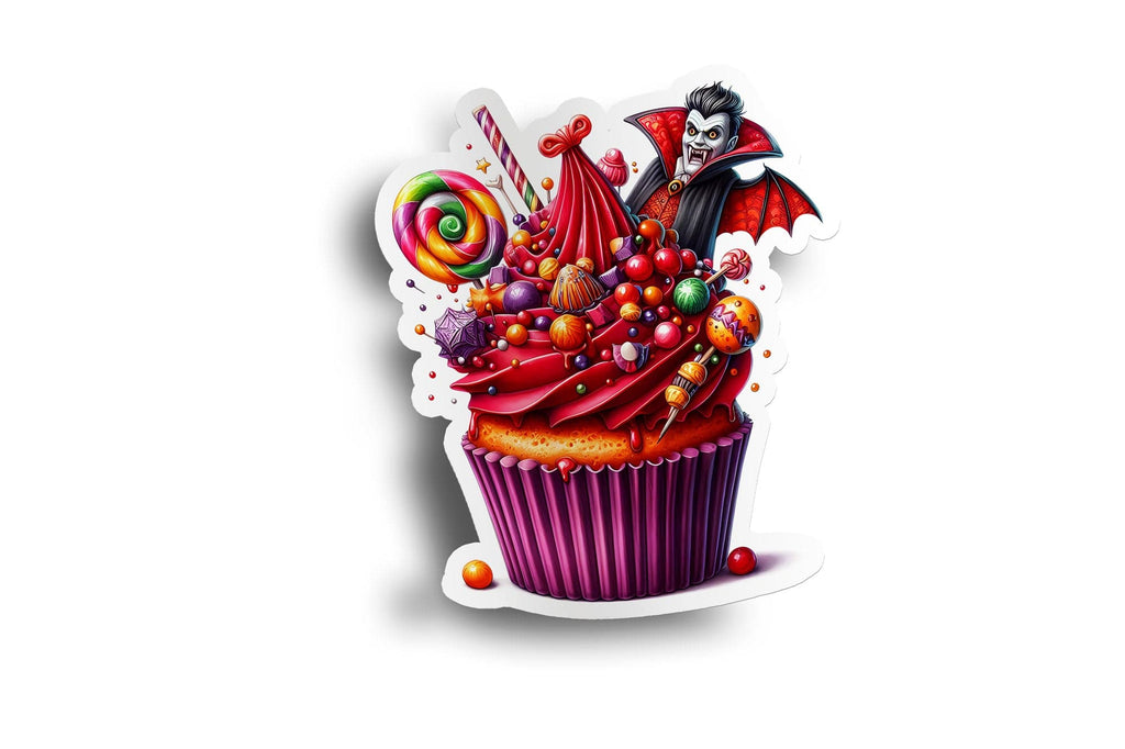 Dracula Cupcake Sticker