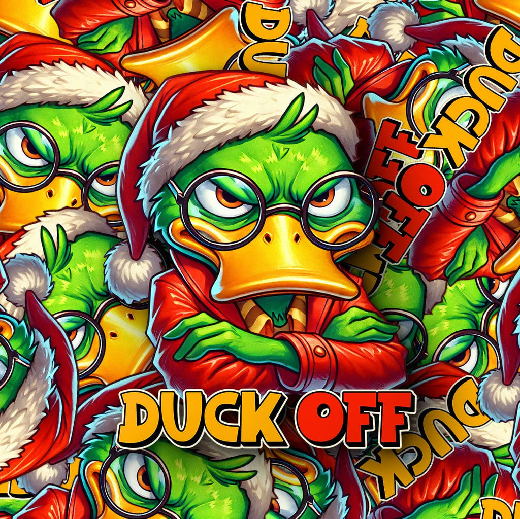 Duck OFF Christmas Sticker