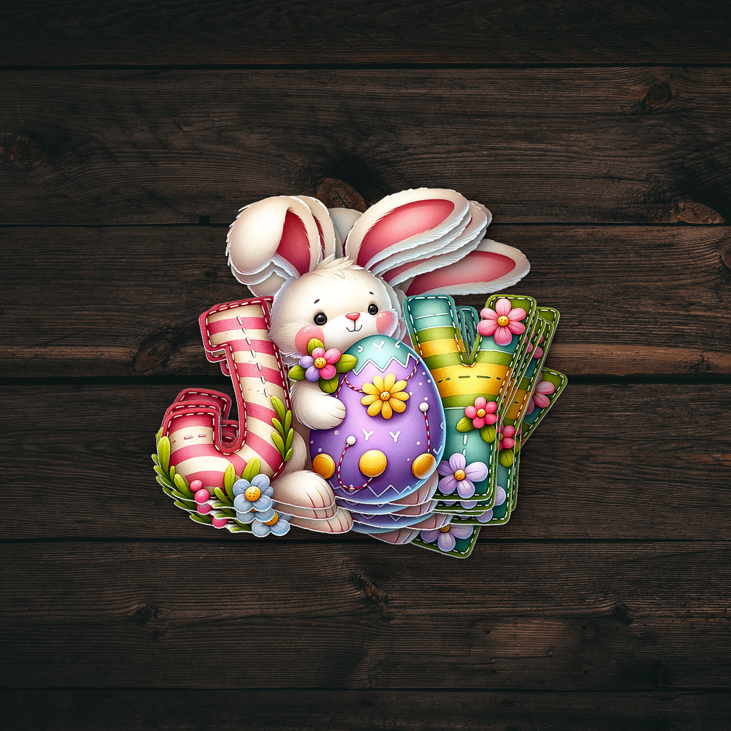 Easter Bunny Joy Sticker