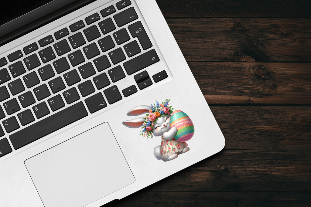 White Easter Bunny Sticker