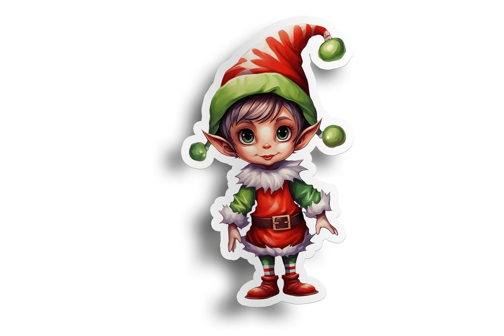 Green Elf Sticker