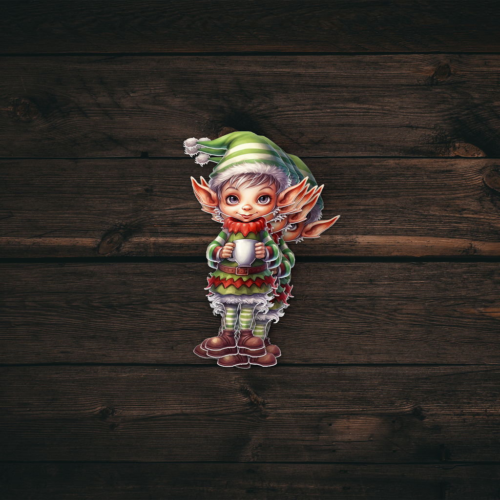 Christmas Elf Sticker