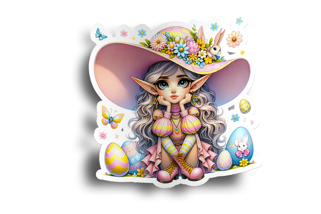 Elf Easter Sticker