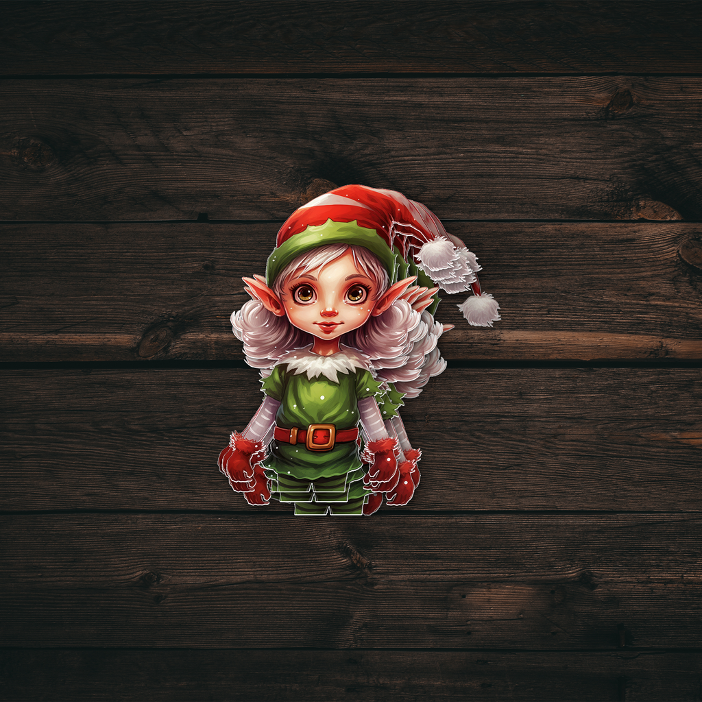 Girl Elf Sticker