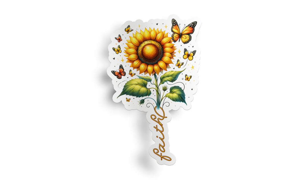 Faith Sunflower Sticker