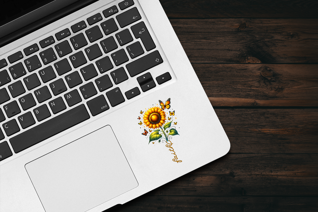 Faith Sunflower Sticker