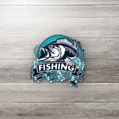 Bass Fish Lure Sticker