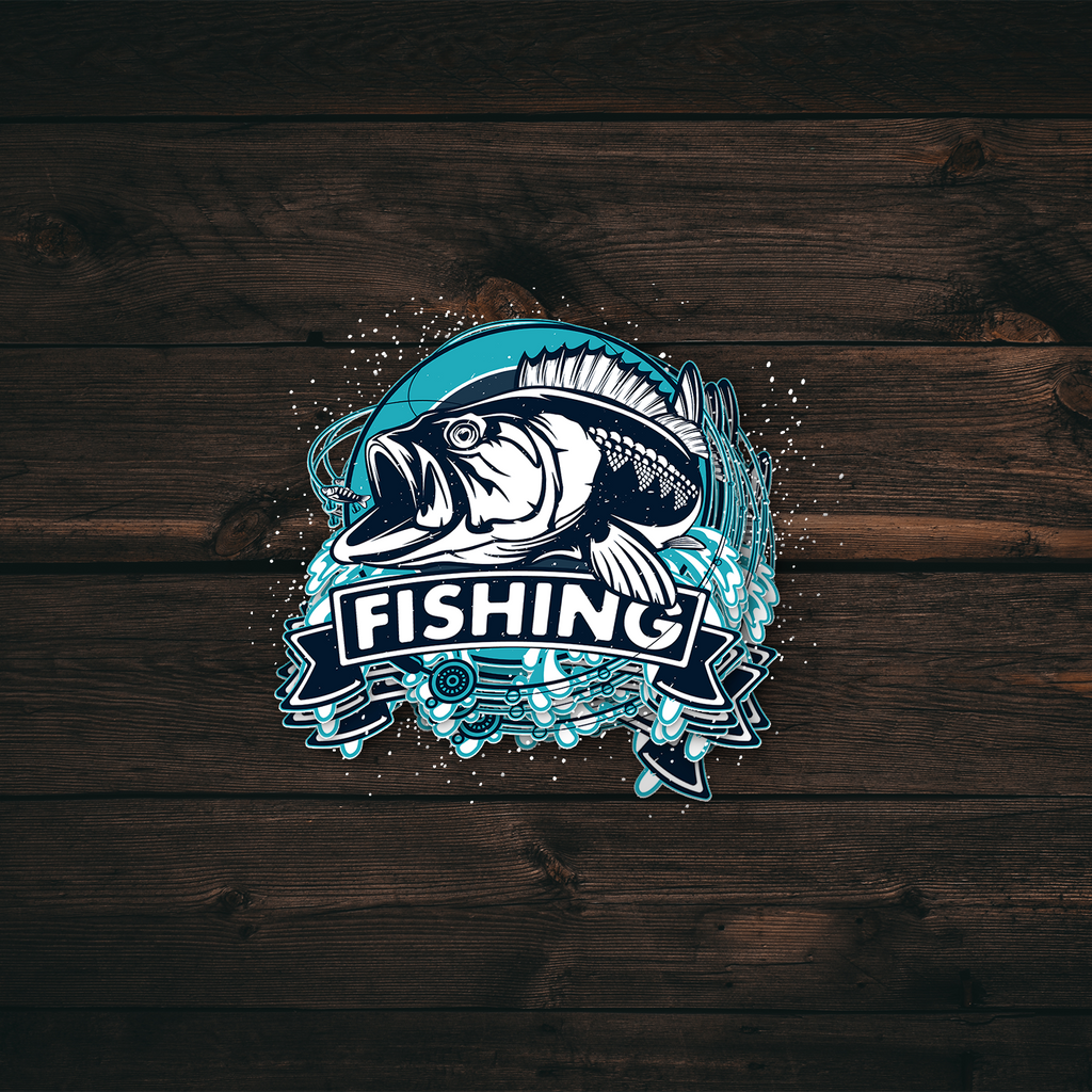 Bass Fish Lure Sticker