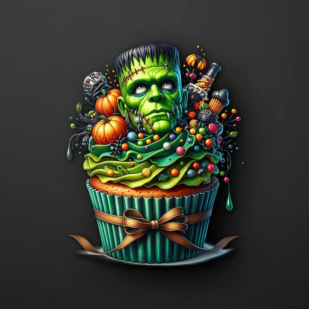 Frankenstein Cupcake Decal