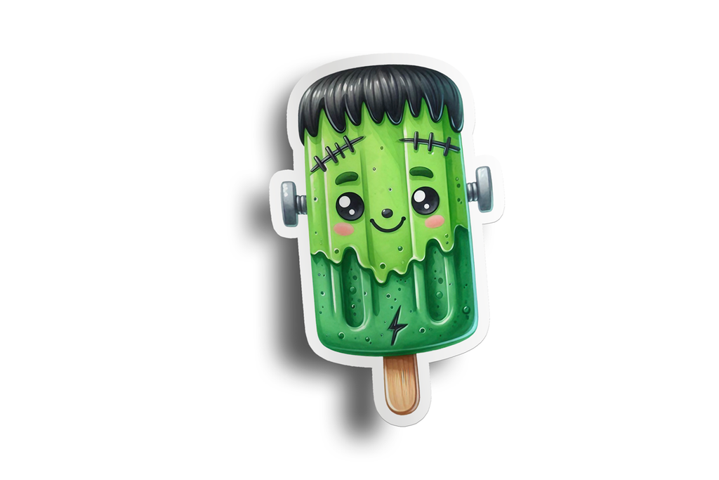 Frankenstein Monster Popsicle Sticker