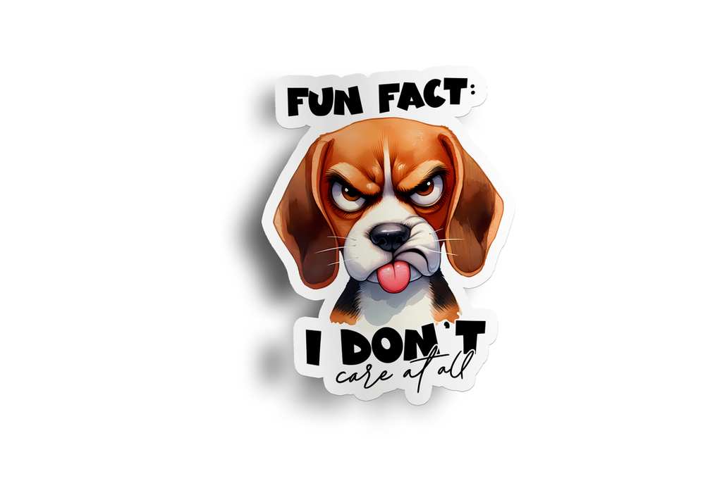 Fun Fact - I Don't Care At All Sticker