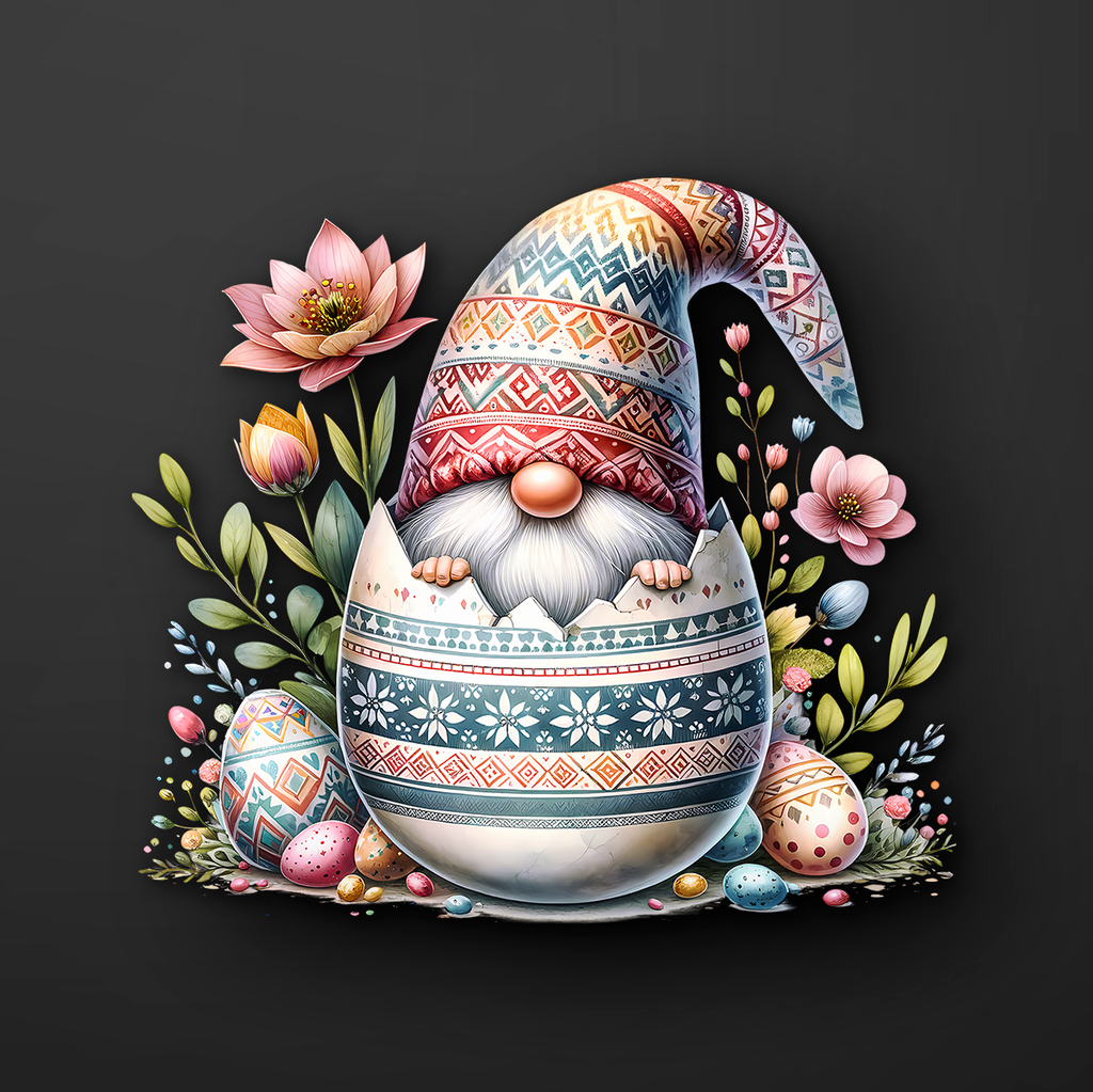 Floral Gnome Easter Sticker