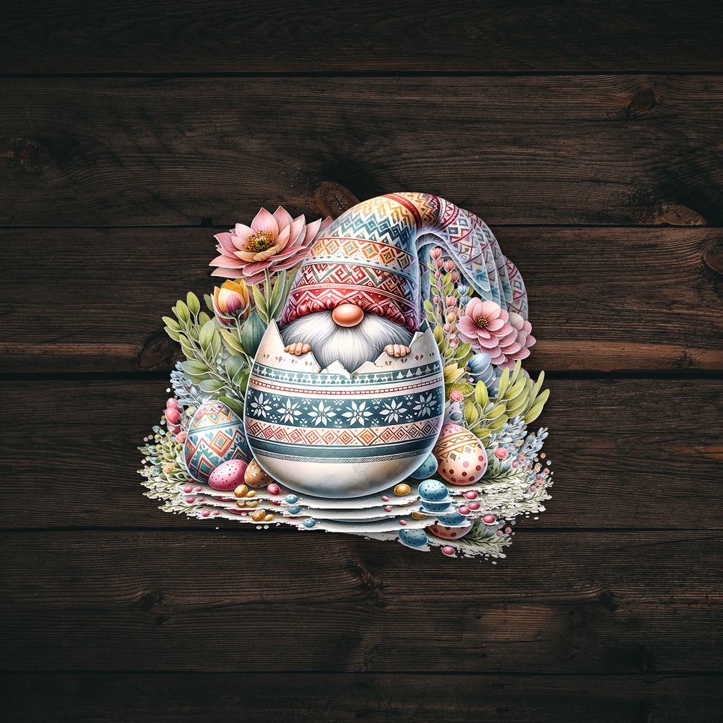 Floral Gnome Easter Sticker