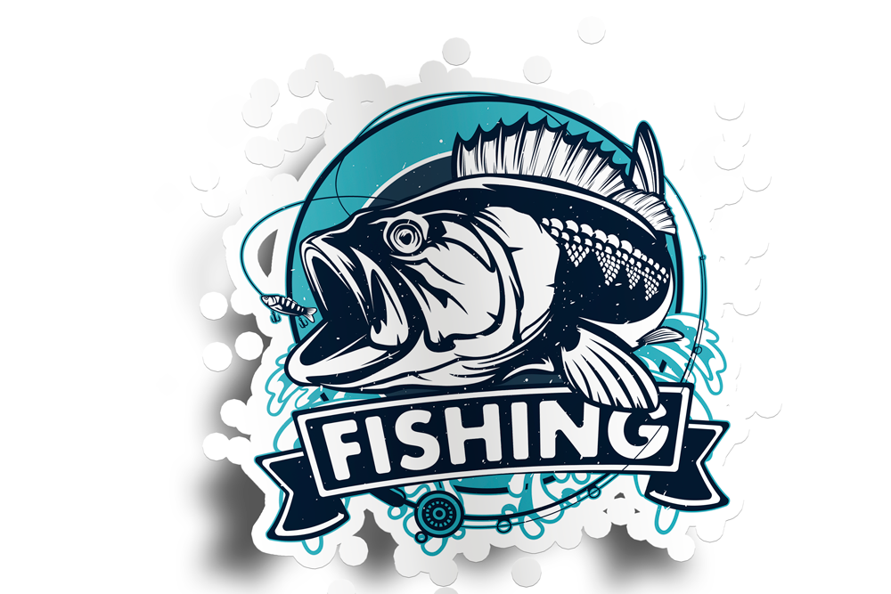 Bass Fish Lure Sticker