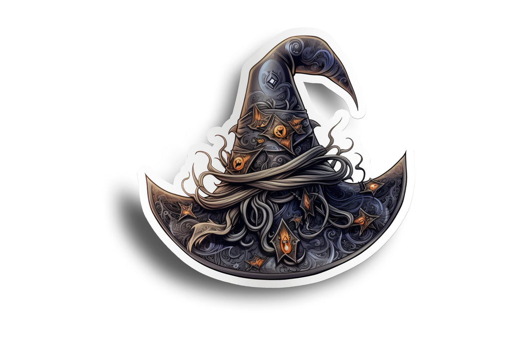 Gothic Witch Hat Sticker