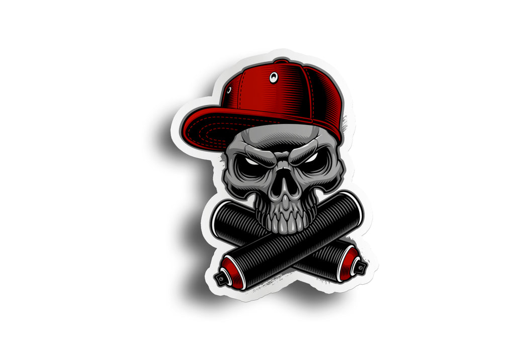 Graffiti Skull Sticker