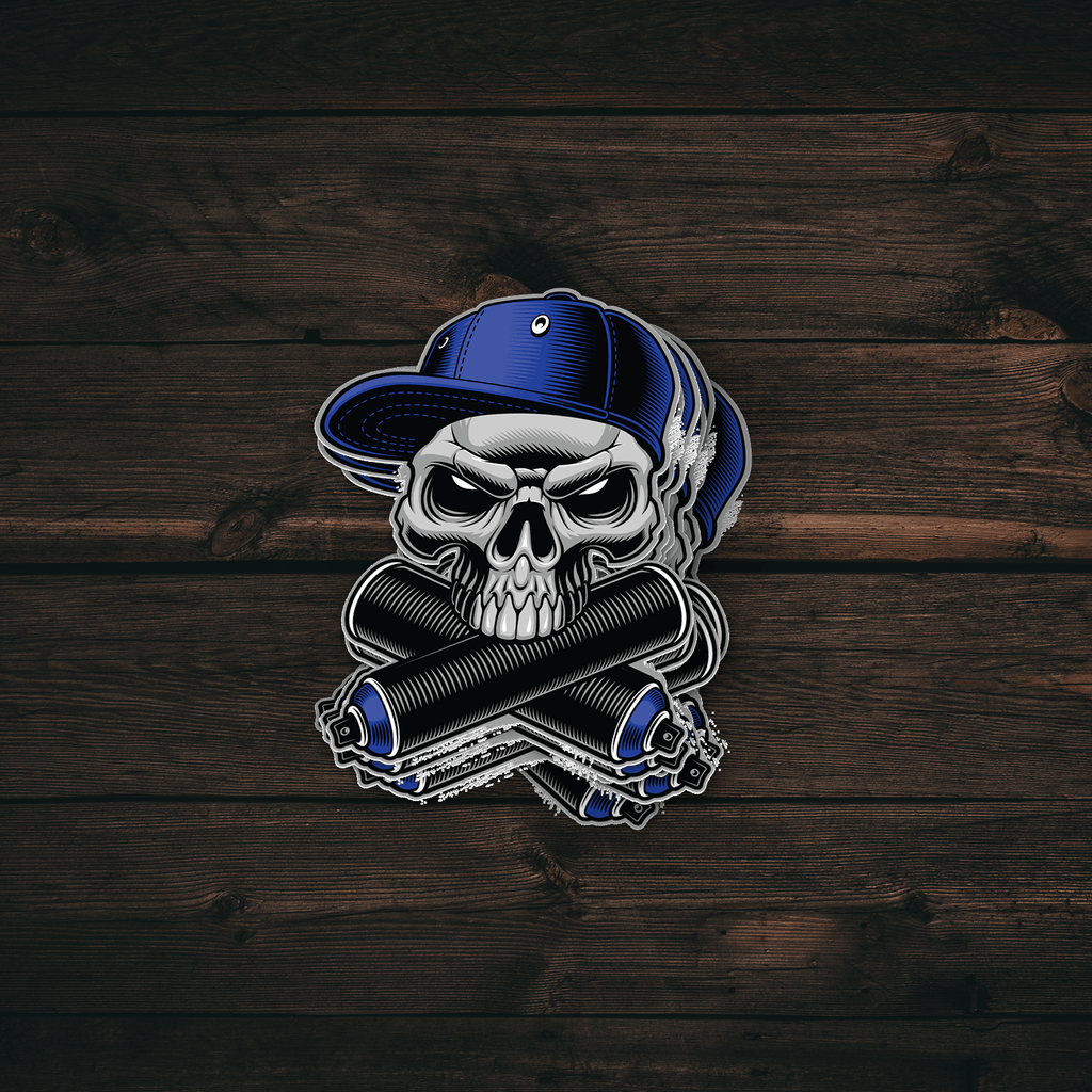 Graffiti Skull Sticker