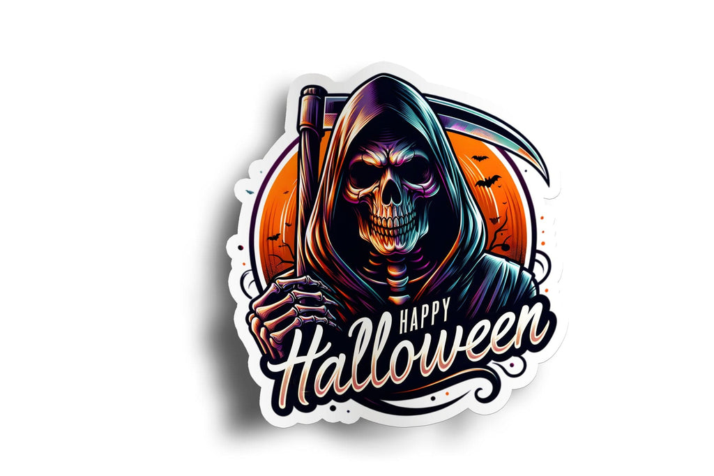 Grim Reaper Halloween Sticker