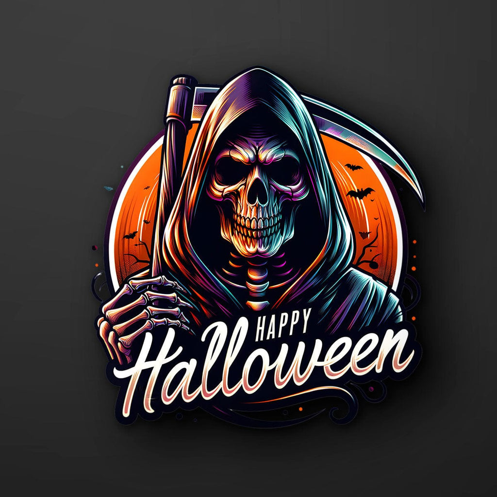 Grim Reaper Halloween Sticker