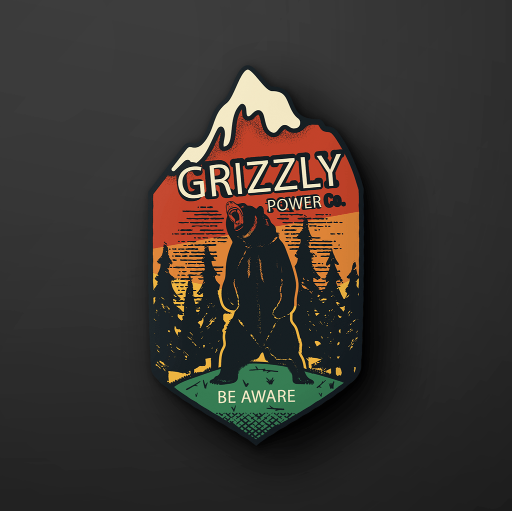 Grizzly Bear Sticker 