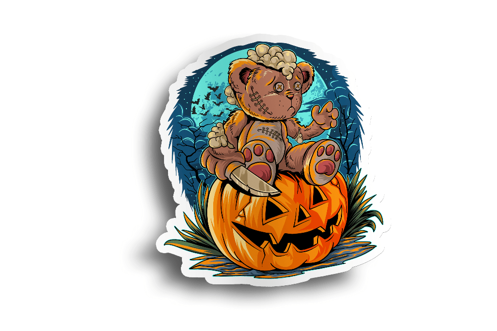 Halloween Pumpkin Killer Sticker