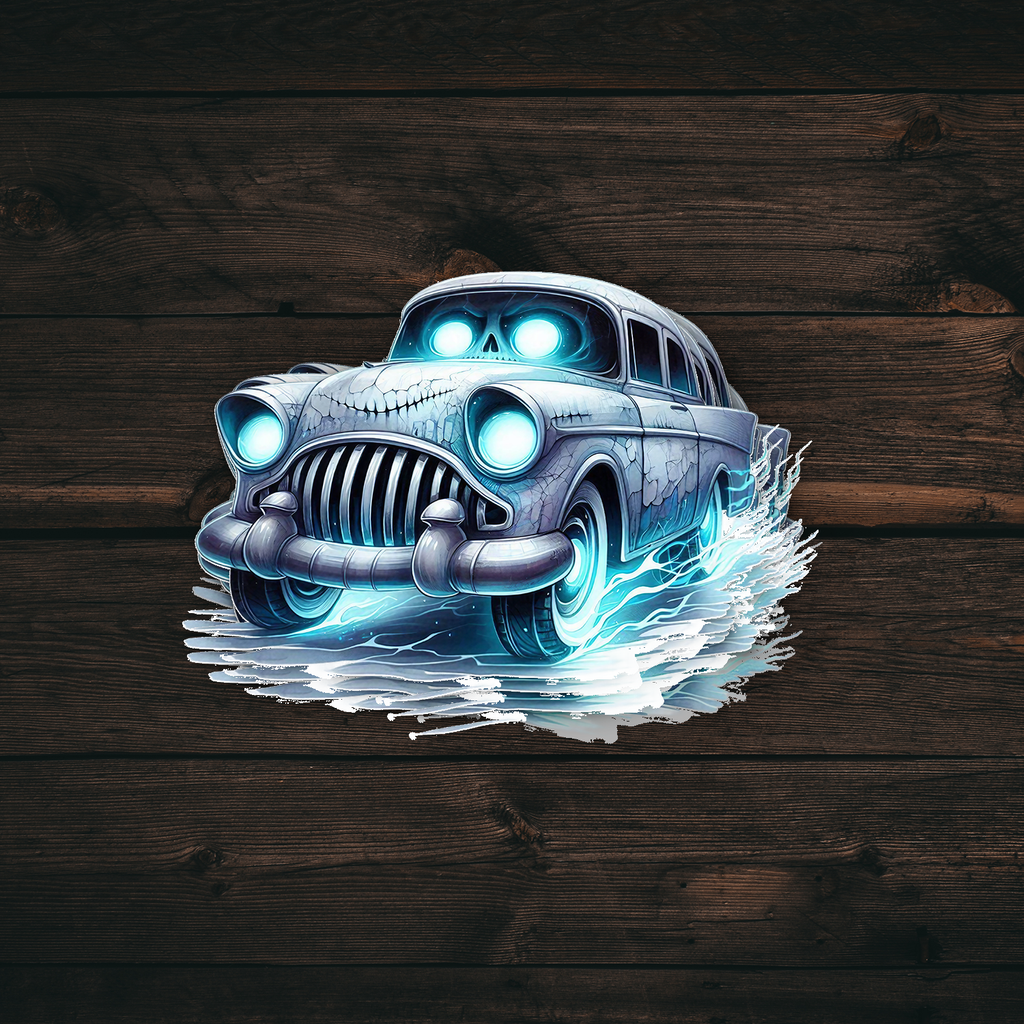 Ford Anglia Flying Car Sticker