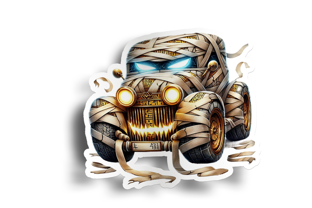 Mummy Roadster Car Sticker