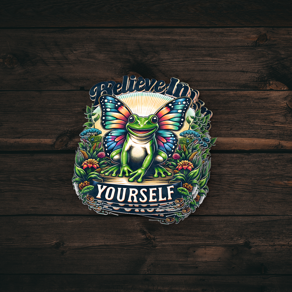 Hippie Believe In Yourself Sticker