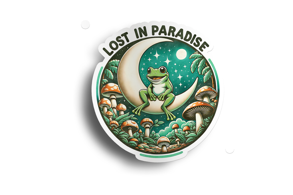 Hippie Lost In Paradise Sticker