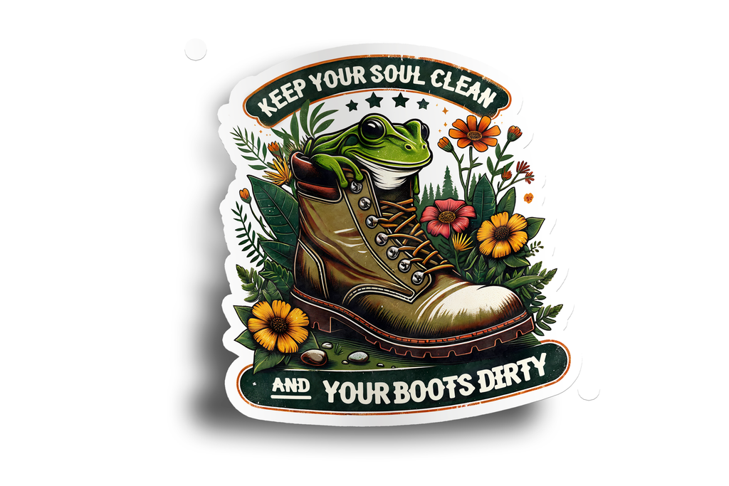 Keep Your Soul Clean Boot Sticker