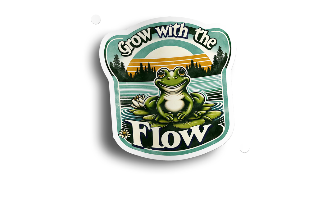 Hippie Grow with the Flow Sticker