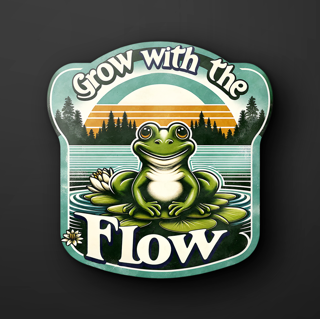 Hippie Grow with the Flow Sticker