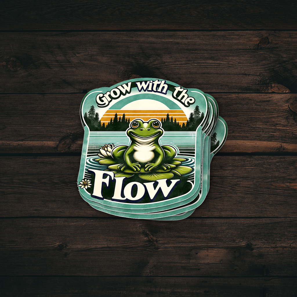 Hippie Grow with the Flow Sticker