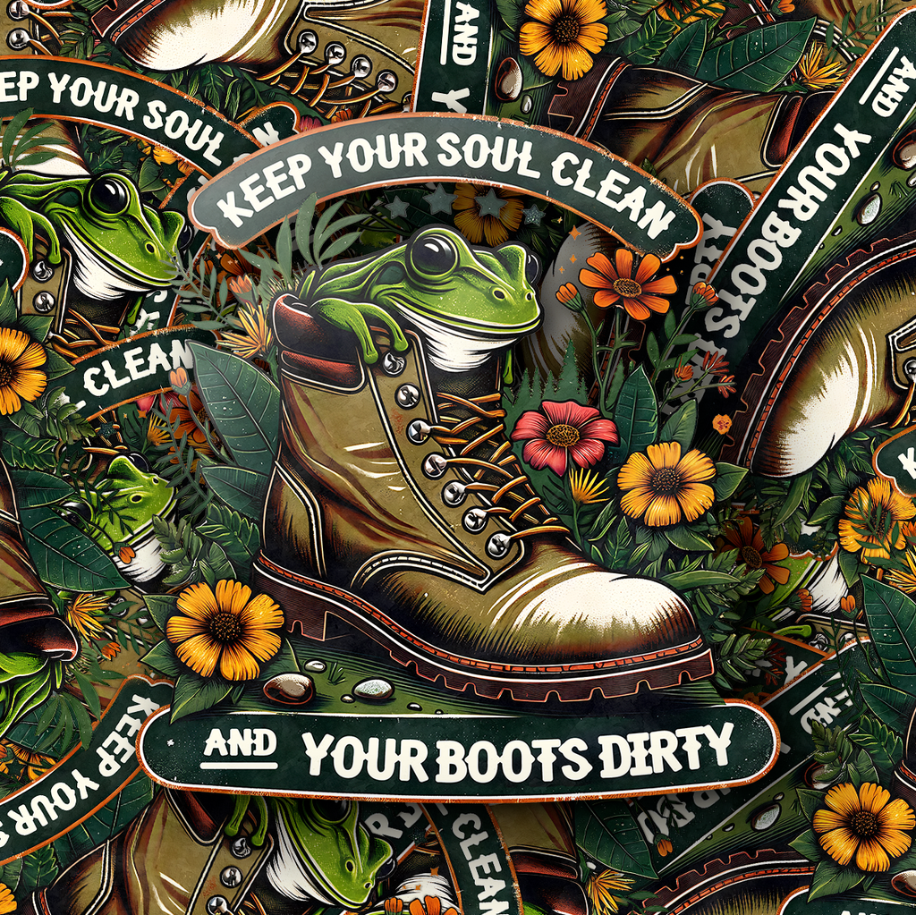 Keep Your Soul Clean Boot Sticker