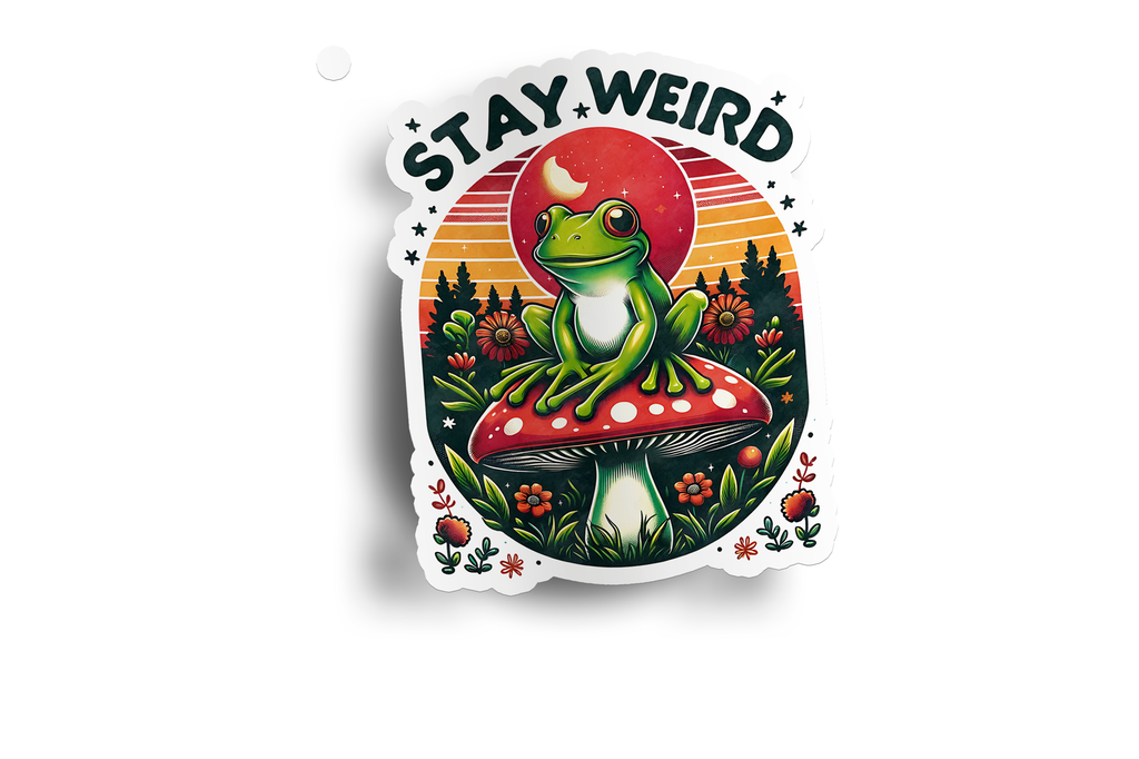 Hippie Stay Weird Sticker