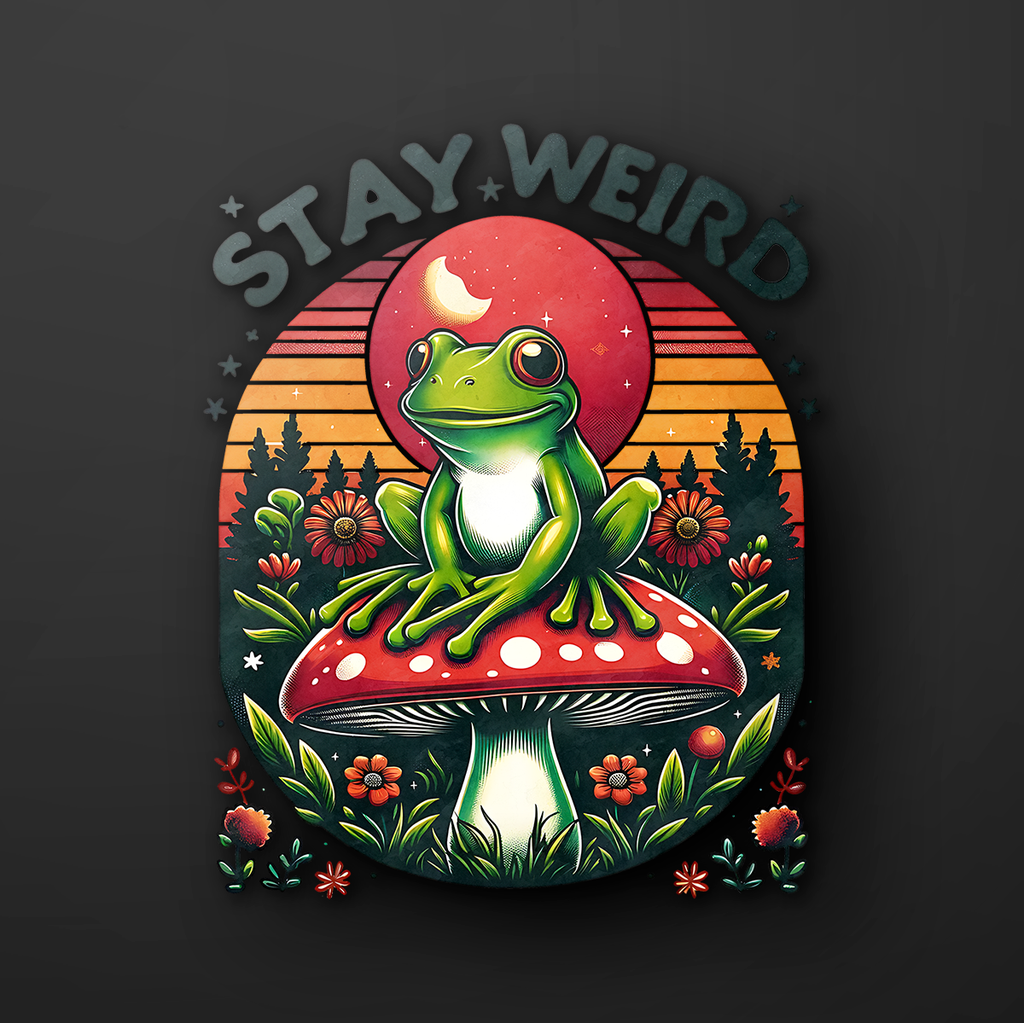 Hippie Stay Weird Sticker