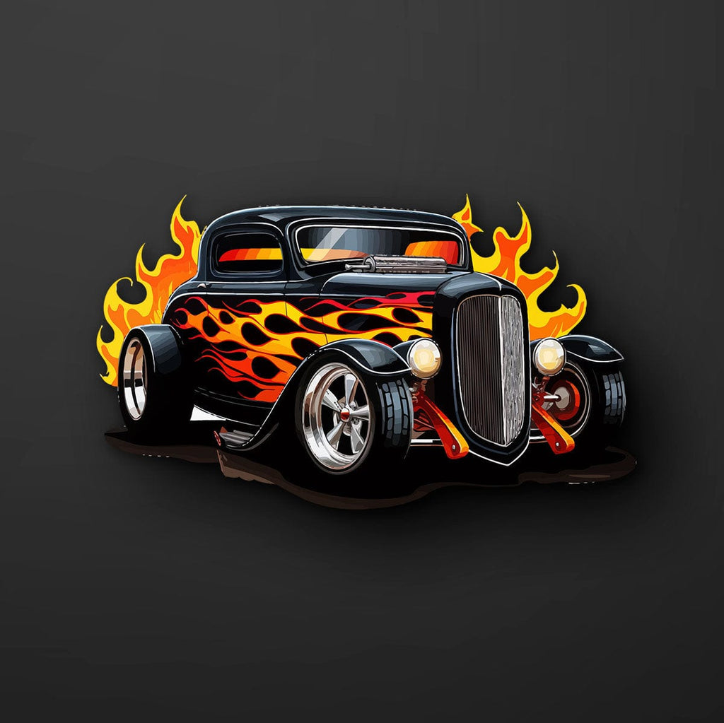 Hot Rod Roadster Decal