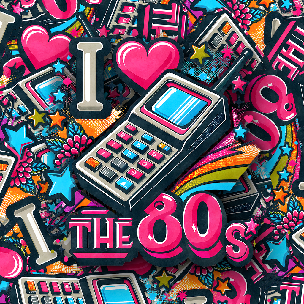 I Love the 80s Sticker